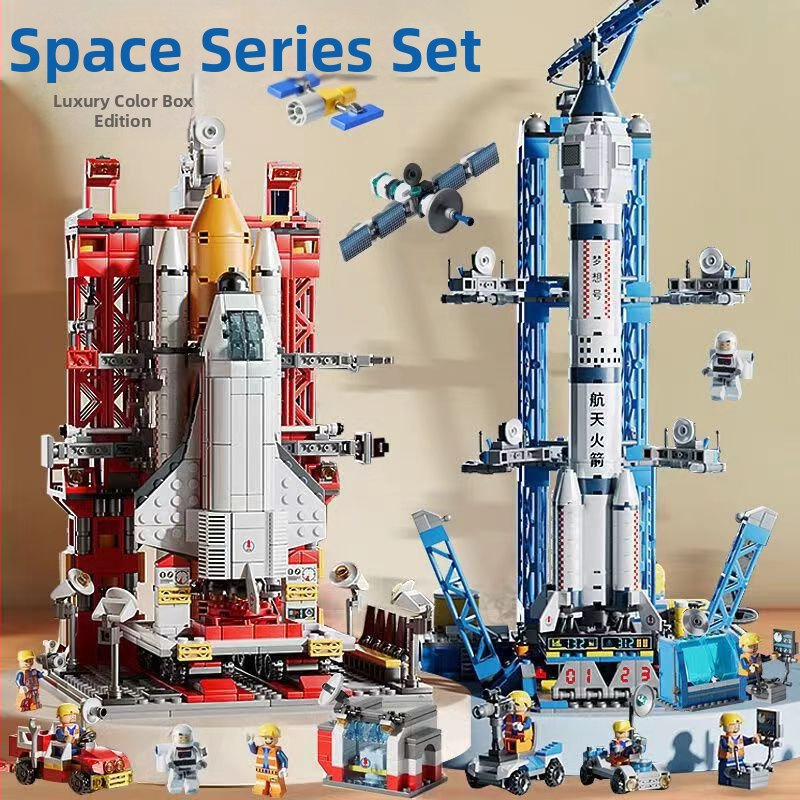 Lego‑kompatibil űrrepülőgép építő készlet, ABS műanyag, 800+ darab, 1,5 kg, DIY testreszabható