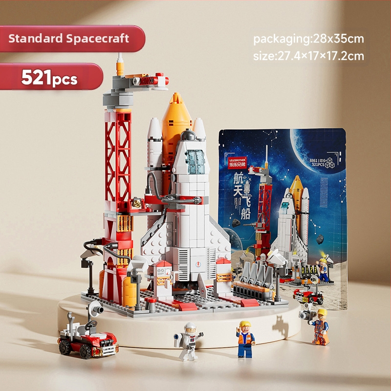 Lego‑kompatibil űrrepülőgép építő készlet, ABS műanyag, 800+ darab, 1,5 kg, DIY testreszabható