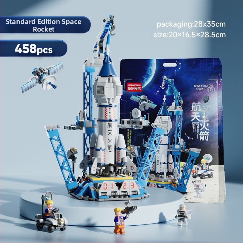 Lego‑kompatibil űrrepülőgép építő készlet, ABS műanyag, 800+ darab, 1,5 kg, DIY testreszabható