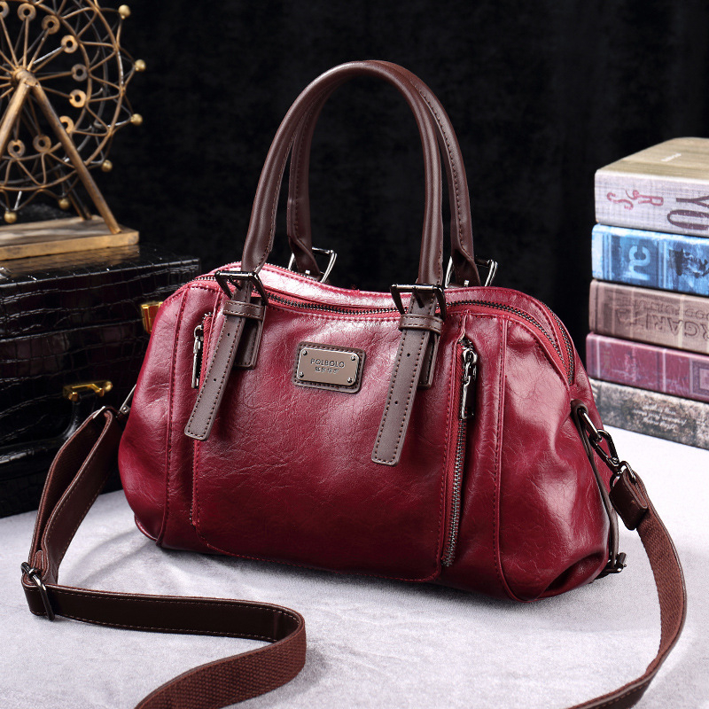 POLBOLO válltáska | kiváló minőségű anyagból készült szövet, nylon bélés, vízszintes négyzetes forma, cipzáros zseb, laminált cipzáras zseb, belső elválasztó, mindennapi használatra, tavasz 2025