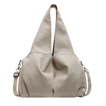 PU válltáska városi egyszerű stílusban, horizontálisan négyzetes forma, cipzáras nyitás és belső cipzáras zseb.