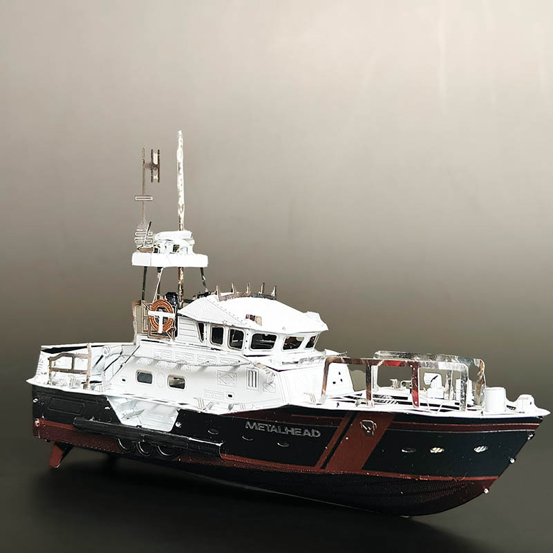 DIY 3D jachtos dėlionė iš nerūdijančio plieno – viso metalo modelis surinkimui, 14+