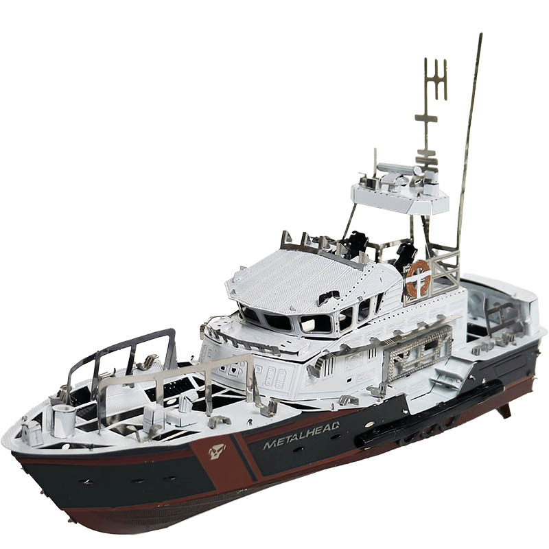 DIY 3D jachtos dėlionė iš nerūdijančio plieno – viso metalo modelis surinkimui, 14+