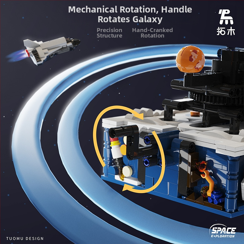 Kosmosa kuģa elektriskie bloki Tuomu ABS plastmasa, 7–14 gadi, neto svars 0,1 kg