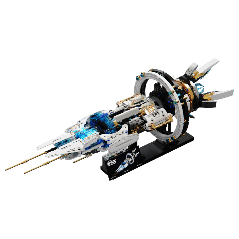 Kosmosa kuģa elektriskie bloki Tuomu ABS plastmasa, 7–14 gadi, neto svars 0,1 kg