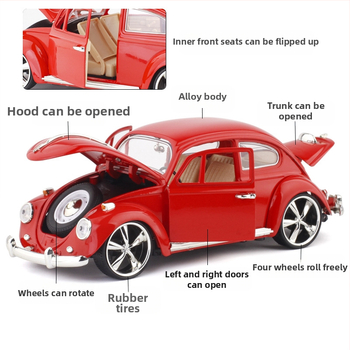 Автомодел Meizhi 1:32 сплав, pull-back механизъм (спортен автомобил)