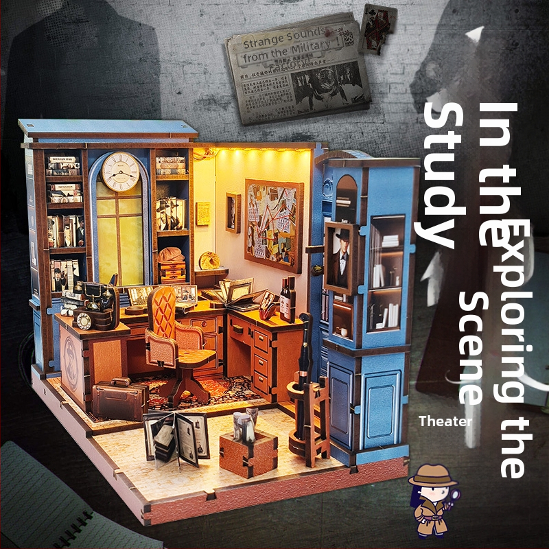 Ξύλινο παζλ για χειροποίητη συναρμολόγηση μικρής σκηνής — εκπαιδευτικό παιχνίδι, δημιουργικό διακοσμητικό αντικείμενο, μάρκα Y-TOP, για άτομα 15–35 ετών