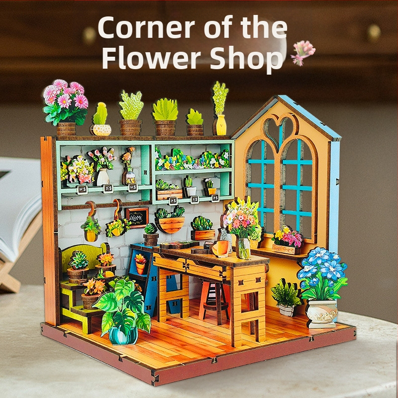 Ξύλινο παζλ για χειροποίητη συναρμολόγηση μικρής σκηνής — εκπαιδευτικό παιχνίδι, δημιουργικό διακοσμητικό αντικείμενο, μάρκα Y-TOP, για άτομα 15–35 ετών