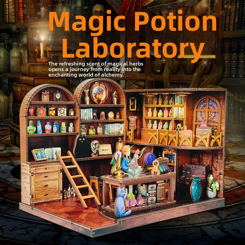 Ξύλινο παζλ για χειροποίητη συναρμολόγηση μικρής σκηνής — εκπαιδευτικό παιχνίδι, δημιουργικό διακοσμητικό αντικείμενο, μάρκα Y-TOP, για άτομα 15–35 ετών