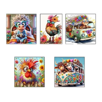 Σετ κεντήματος με σταυρούς – Τοπίο μοτίβο, βαμβακερό ύφασμα, 11CT, Meng linmei