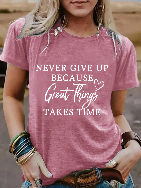 Női póló nyomott mintával, rövid ujjú, kerek nyakú — 50–70% poliészter / 30–50% pamut, street hipster stílus.