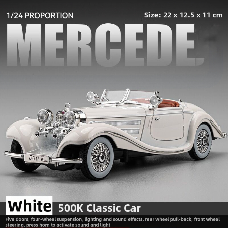 Модел на класически автомобил от сплав със звук и светлина, за деца 7–14 години