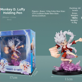 One Piece Nika Luffy: Ήλιος Θεός, Ξύπνημα του Φρούτου Καουτσούκ — Φιγούρα PVC, Arc Egghead Island, Συσκευασία σε κουτί, Ηλικία 15+