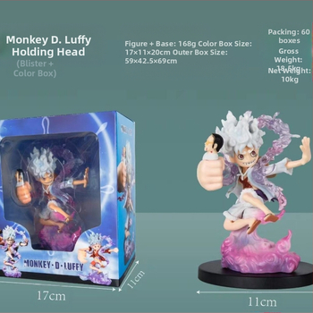 One Piece Nika Luffy: Ήλιος Θεός, Ξύπνημα του Φρούτου Καουτσούκ — Φιγούρα PVC, Arc Egghead Island, Συσκευασία σε κουτί, Ηλικία 15+