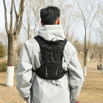 Αθλητικό σακίδιο με καμπύλο ιμάντα ώμου, νάιλον κατασκευή, κατάλληλο για ποδηλασία, ορειβασία, πεζοπορία και κατασκήνωση, ανθεκτικό στη φθορά, μειώνει το φορτίο