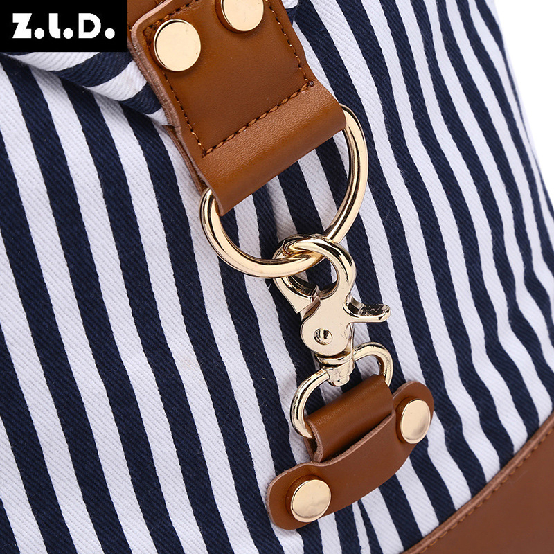 Zuolunduo Sávos Satchel Utazótáska, Vászon, 36–55 L, Modell 8655t