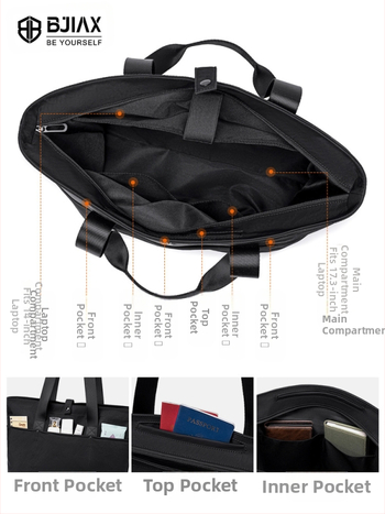 Τσάντα Tote για καθημερινές μετακινήσεις με μεγάλη χωρητικότητα 20–35L, ναϊλον, Bjiax, αστικός μινιμαλισμός, διαπνέουσα και ανθεκτική στην φθορά