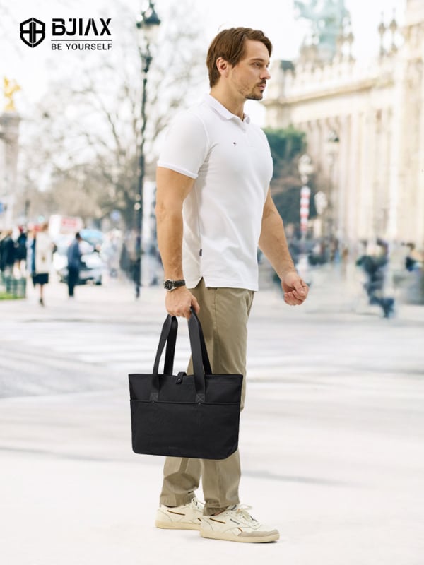 Geantă Tote cu capacitate 20–35L, din nylon, Bjiax, stil urban minimalist, respirabilă și rezistentă la uzură