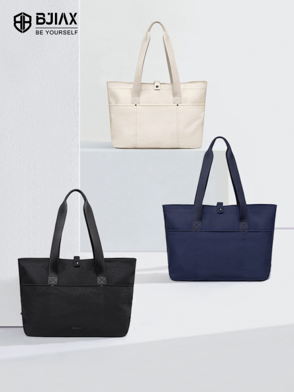 Geantă Tote cu capacitate 20–35L, din nylon, Bjiax, stil urban minimalist, respirabilă și rezistentă la uzură