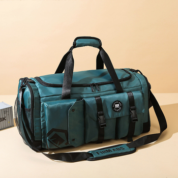 Uniszex sporttáska edzésekhez, 20-35L, Oxford anyag, vízálló, száraz–nedves rekesz, Yuyi márka