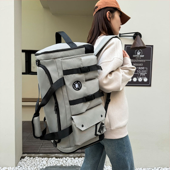 Unisex τσάντα γυμναστηρίου για ταξίδι, 20-35L, Oxford ύφασμα, αδιάβροχη, διαχωρισμός στεγνά-υγρά, μάρκα Yuyi