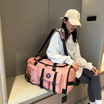 Unisex τσάντα γυμναστηρίου για ταξίδι, 20-35L, Oxford ύφασμα, αδιάβροχη, διαχωρισμός στεγνά-υγρά, μάρκα Yuyi