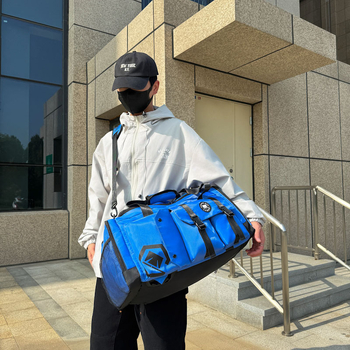 Unisex τσάντα γυμναστηρίου για ταξίδι, 20-35L, Oxford ύφασμα, αδιάβροχη, διαχωρισμός στεγνά-υγρά, μάρκα Yuyi