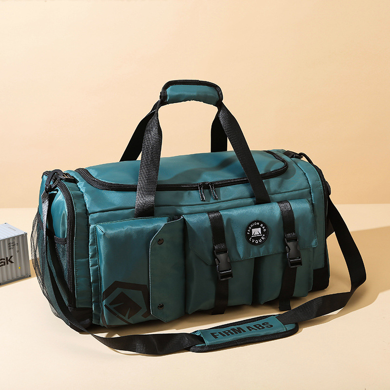 Uniszex sporttáska edzésekhez, 20-35L, Oxford anyag, vízálló, száraz–nedves rekesz, Yuyi márka