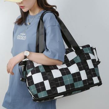 Utazótáska - könnyű, nedves-száraz szeparálás, 36-55L, Oxford anyag, cipzáras nyitás, poliészter bélés