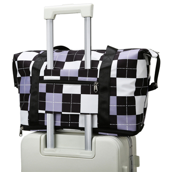 Ταξιδιωτική τσάντα - ελαφριά με διαχωρισμό υγρών/ξηρών, 36-55L, Oxford ύφασμα εξωτερικά, φερμουάρ, πολυεστερική επένδυση