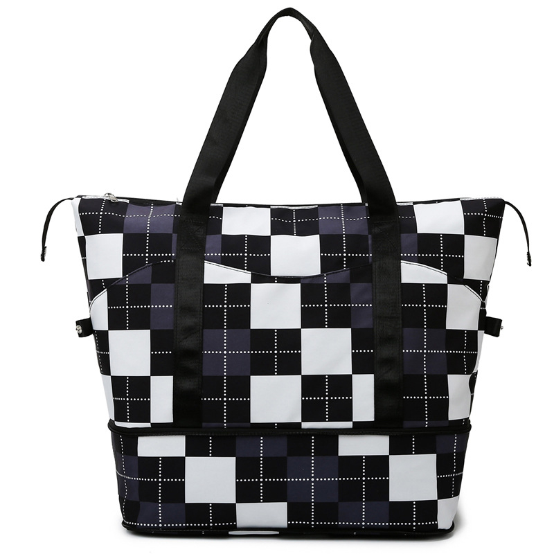 Utazótáska - könnyű, nedves-száraz szeparálás, 36-55L, Oxford anyag, cipzáras nyitás, poliészter bélés