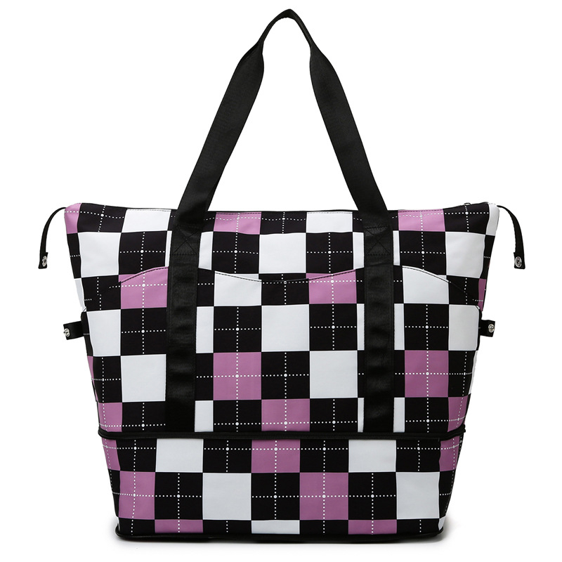 Utazótáska - könnyű, nedves-száraz szeparálás, 36-55L, Oxford anyag, cipzáras nyitás, poliészter bélés