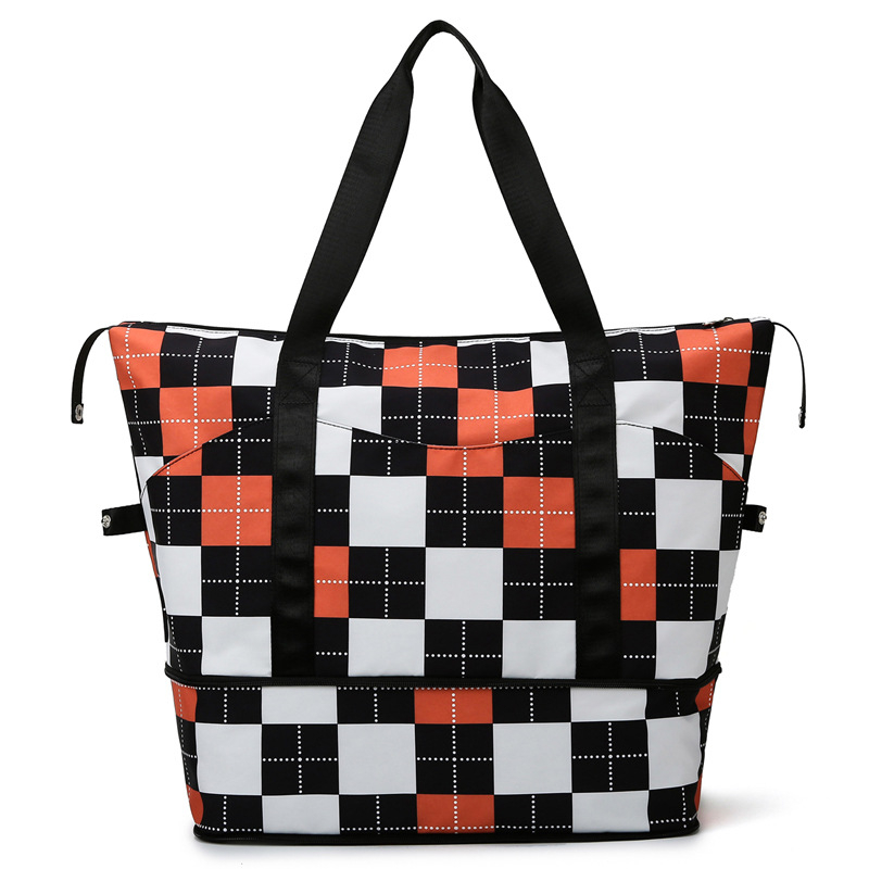 Utazótáska - könnyű, nedves-száraz szeparálás, 36-55L, Oxford anyag, cipzáras nyitás, poliészter bélés