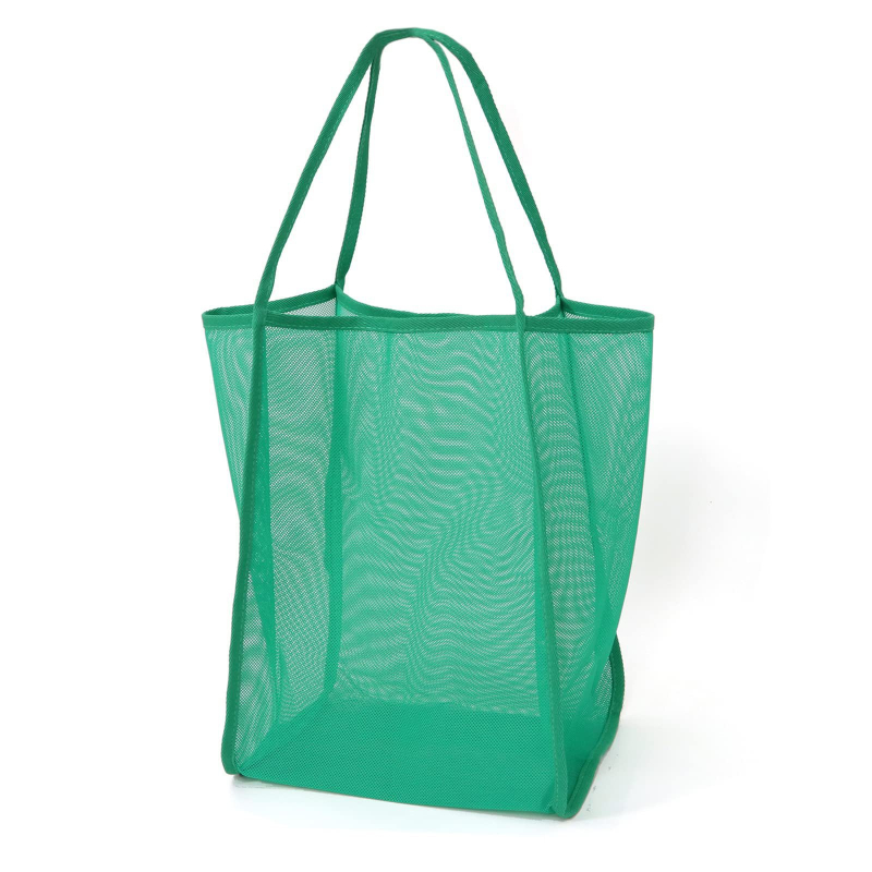 Geantă Tote din plasă ZIHUI, formă pătrată verticală, exterior tridimensional, deschidere deschisă, bretele duble