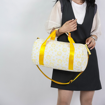 Презрамкова чанта за пътуване, вместимост 36–55 л, Oxford плат, лека, водоустойчива и износоустойчива, разделение мокро/сухо, геометричен принт, полиестерна подплата, марка Aosheng