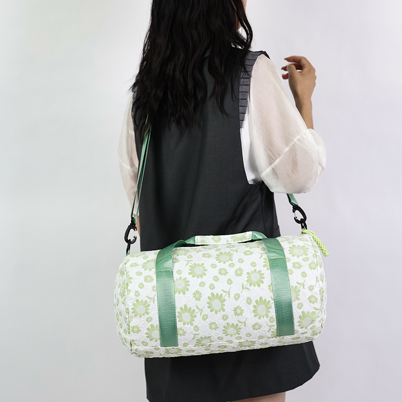 Презрамкова чанта за пътуване, вместимост 36–55 л, Oxford плат, лека, водоустойчива и износоустойчива, разделение мокро/сухо, геометричен принт, полиестерна подплата, марка Aosheng