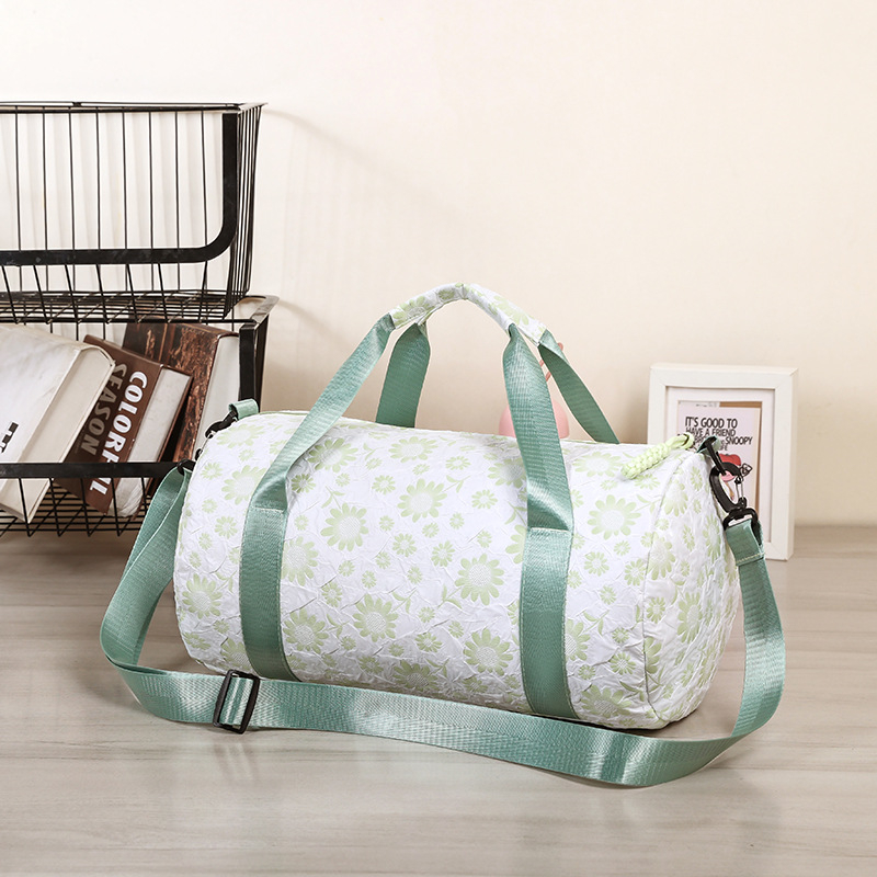 Презрамкова чанта за пътуване, вместимост 36–55 л, Oxford плат, лека, водоустойчива и износоустойчива, разделение мокро/сухо, геометричен принт, полиестерна подплата, марка Aosheng