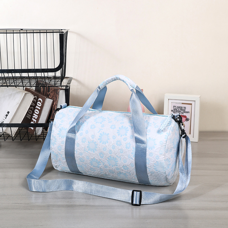 Презрамкова чанта за пътуване, вместимост 36–55 л, Oxford плат, лека, водоустойчива и износоустойчива, разделение мокро/сухо, геометричен принт, полиестерна подплата, марка Aosheng