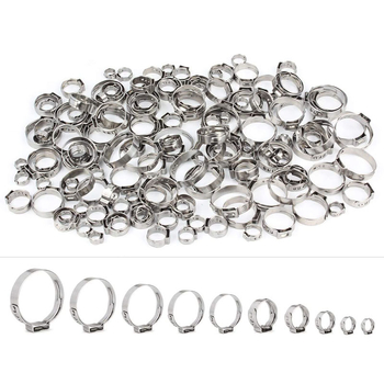 Хомут за маркуч с едно ухо, без стъпки, 304 неръждаема стомана, GB2022 стандарт, Wei Yue