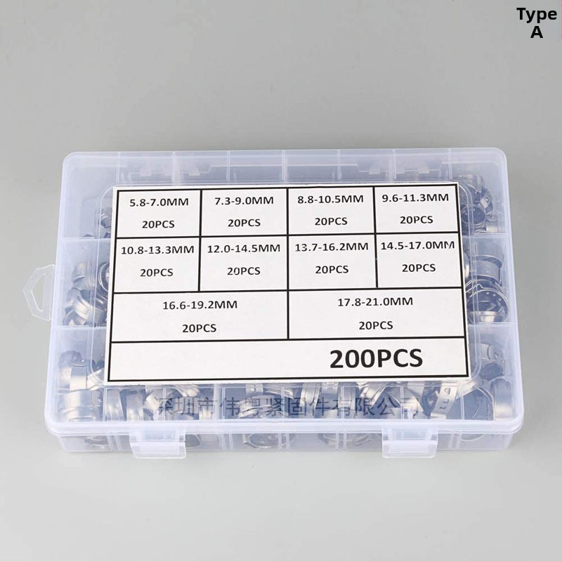 Хомут за маркуч с едно ухо, без стъпки, 304 неръждаема стомана, GB2022 стандарт, Wei Yue