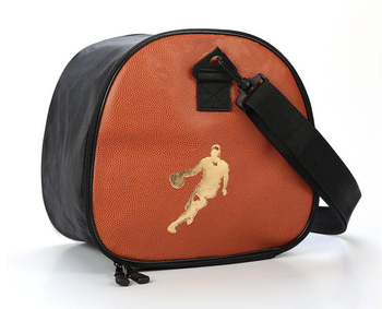 Thoroughfare PU εξωτερική τσάντα μπάσκετ με ιμάντα στον ώμο, εκτύπωση λογότυπου, δυνατότητα προσαρμογής