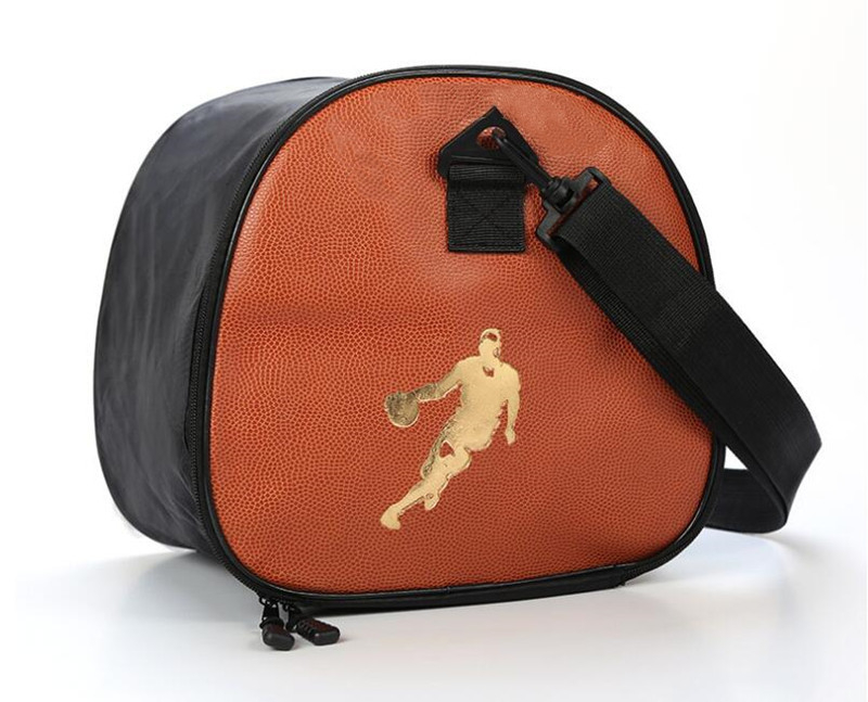 Thoroughfare PU εξωτερική τσάντα μπάσκετ με ιμάντα στον ώμο, εκτύπωση λογότυπου, δυνατότητα προσαρμογής