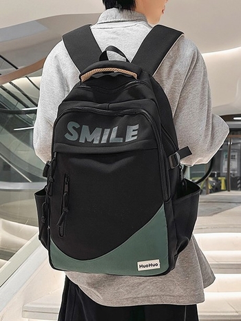 Unisex νάιλον σακίδιο, αστικός μινιμαλισμός, καμπύλη ιμάντας ώμου, επένδυση πολυεστέρα