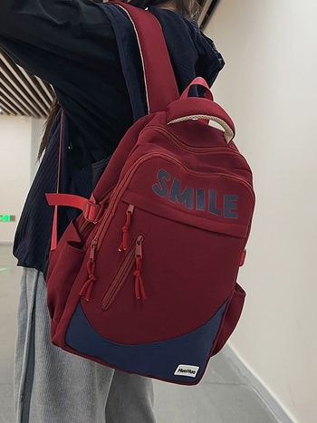 Unisex νάιλον σακίδιο, αστικός μινιμαλισμός, καμπύλη ιμάντας ώμου, επένδυση πολυεστέρα