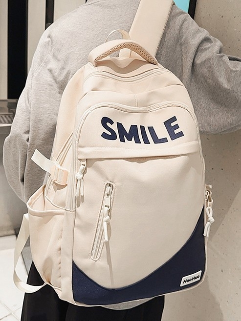 Unisex νάιλον σακίδιο, αστικός μινιμαλισμός, καμπύλη ιμάντας ώμου, επένδυση πολυεστέρα