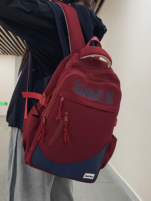 Unisex νάιλον σακίδιο, αστικός μινιμαλισμός, καμπύλη ιμάντας ώμου, επένδυση πολυεστέρα