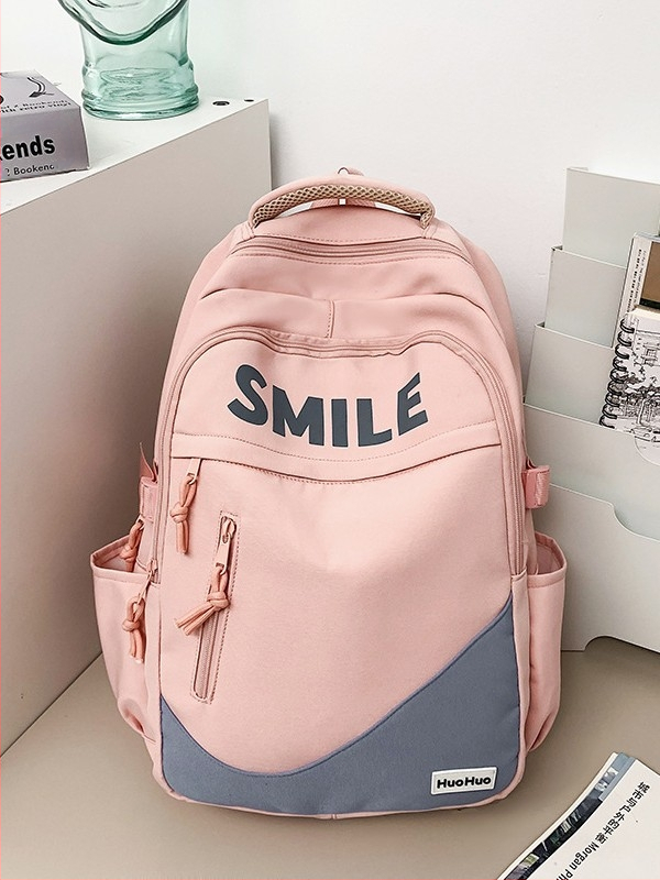 Унисекс найлонова раница, урбан стил и простота, извита презрамка, полиестерова подплата