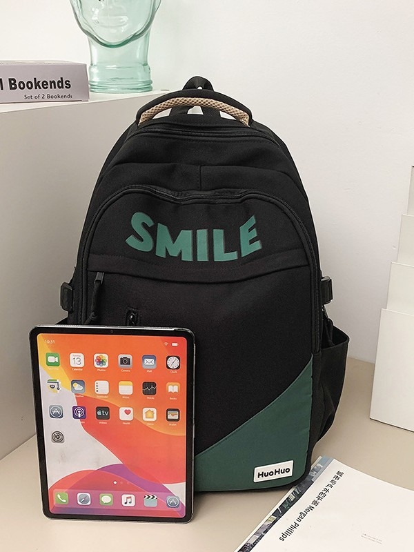 Unisex νάιλον σακίδιο, αστικός μινιμαλισμός, καμπύλη ιμάντας ώμου, επένδυση πολυεστέρα