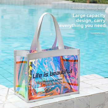 Weekeight PVC kosmetinė — skaidri, atspari vandeniui, daugiafunkcinė kelionėms