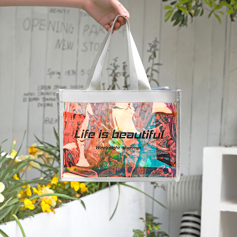 Weekeight PVC kosmetinė — skaidri, atspari vandeniui, daugiafunkcinė kelionėms